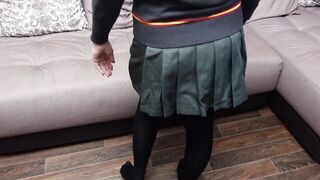 Hermione granger show feet in black Tights Pantyhose foot fetish