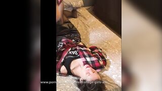 075RJ I came home and my slave was lying on my sofa, I'm angry! Now I'll show her place! I will make