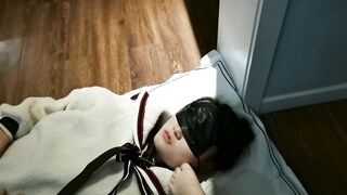 【哈宝S调女M】害羞女M舔脚裸足搓脸