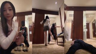 缈缈 超狠踢裆 踹 跺 强制吃精