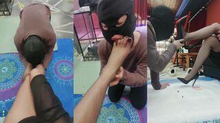 咩祖_收割_研究生_舔鞋_舔脚_年轻人生来就是要给阿姨舔鞋舔脚的_