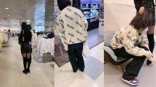 【时安S】038_塞着跳弹带女奴逛商场63分钟_带女奴逛商城_带女奴逛商场，太真实了！VTL12267