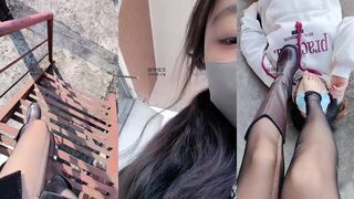 爱可 天台玩弄小母狗 女奴