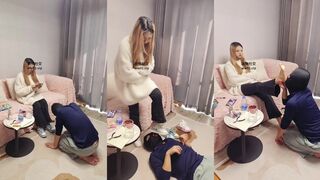 万灵 可爱学妹S-舔脏鞋 白棉袜 脚 插嘴 喂 圣水