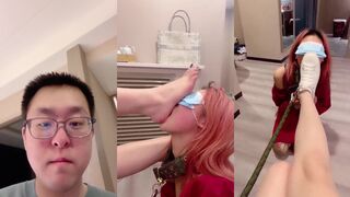 楠熙_TJ：新来的红发母狗_口水_掐脖子_耳光_sp_打屁股打手心