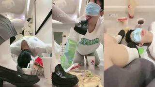 第五天_制服鞋踩踏_喂食_可乐圣水_口水_绘子学姐