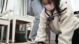 【哈宝S调女M】开发女M帆布鞋全视角骑马羞辱_G_200208_2