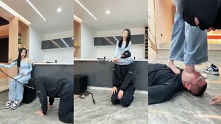 银儿 齐齐女王 腿绞