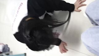 【哈宝S调女M】叼袜子帆布鞋宿舍遛狗