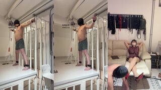 宇婉婷 白富美 地下室 吊绑 虐打2