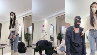 #晚晚【晚晚_】1_专场_SP_刑具_捆绑_重度_踢踹_鞭打_虐乳_腿绞_窒息_浓痰