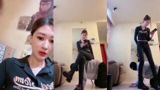 【艾琳175】面试家奴测试踩踏舔靴耳光