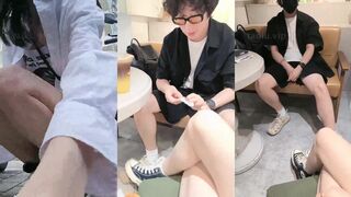 暴力美学 咖啡店踩踏素人