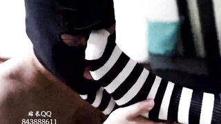 爱吃橘子的喵 棉袜 踩脸 除臭 羞辱