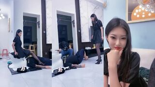 【麋鹿银儿】217_镜镜重度74分钟_人形马桶高跟黑丝踩踏