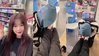 雪莉 超市里当着众人公开调教学生