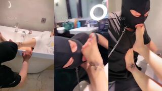 贵妇女神的足部护理器