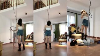 #宝爷_宝爷_吊起来打_捆绑_鞭打_皮靴_高跟_全体重踩踏_