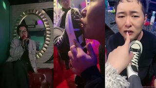 KTV帆布鞋原味棉袜玩狗