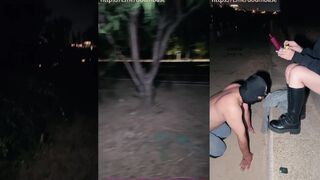 狗奴 户外 鞭打 遛狗 脏鞋底 #缈缈 #玩物