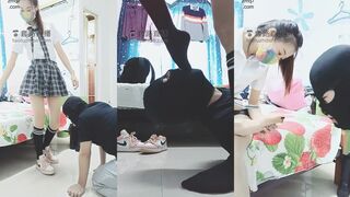 美娜格格 调教 深喉 舔脚