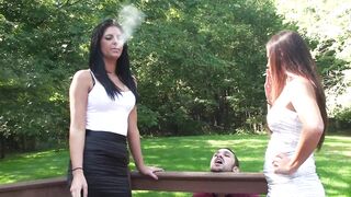 Christina and Lexi - Use the Deck Human Ash Tray