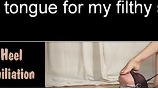 Boot Heel Worship Cbt Humiliation - YourTongueForMyFilthySoles (HD).wmv
