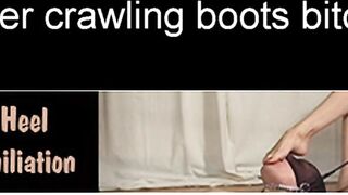 Boot Heel Worship Cbt Humiliation - HerCrawlingBootsBitch (HD).wmv